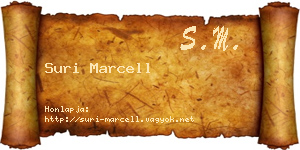 Suri Marcell névjegykártya